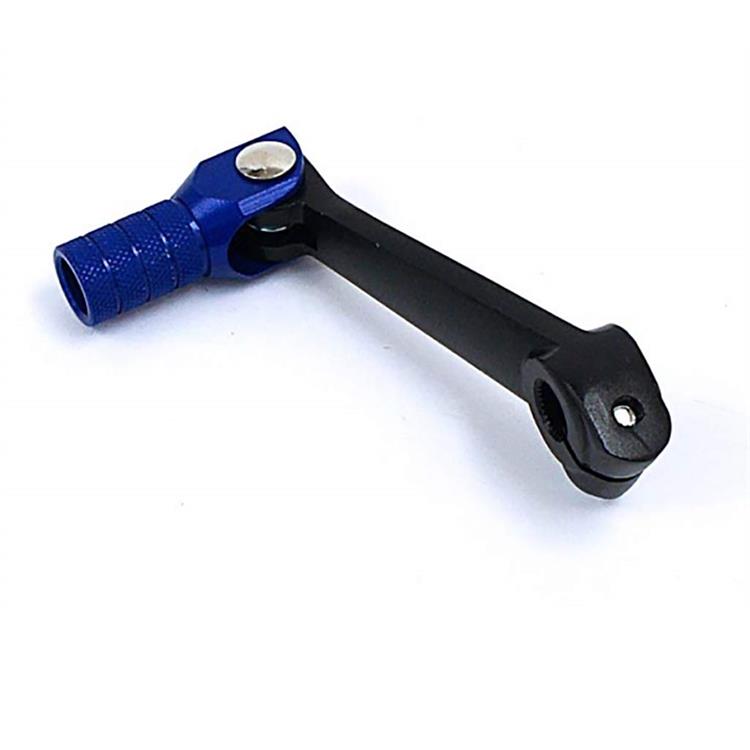 Pedalina cambio pit bike corta CNC Nera BLU