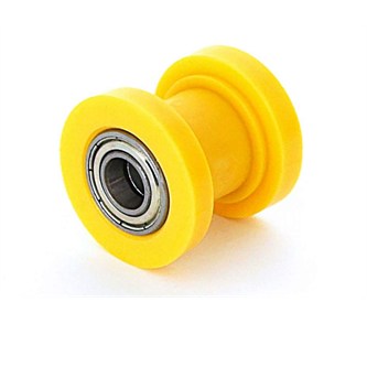 rullo guida catena pitbike 10 giallo
