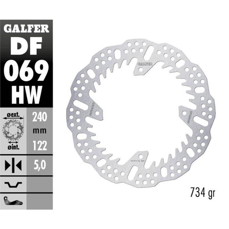 Disco freno Galfer Shark Husqvarna 300 TE (2014-2025) anteriore