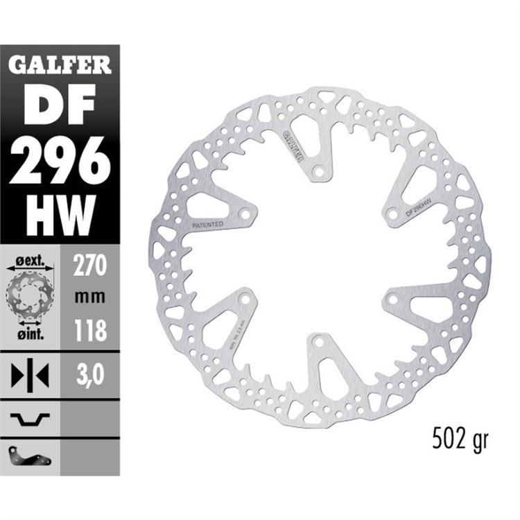 Disco freno Galfer Wave Husaberg 300 TE (2010-2014) anteriore maggiorato