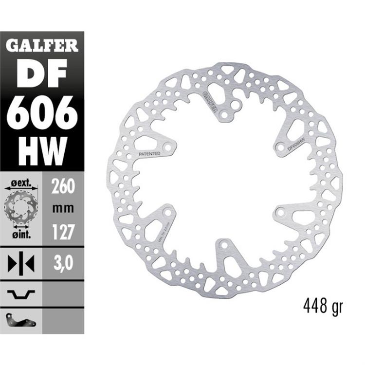 Disco freno Galfer Shark KTM 250 SX-F (2006-2025) posteriore - 4 mm