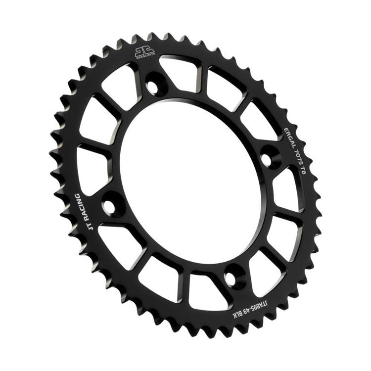 Corona JT ergal Gasgas 85 MC (2021-2025) 49 denti passo 428 Nero