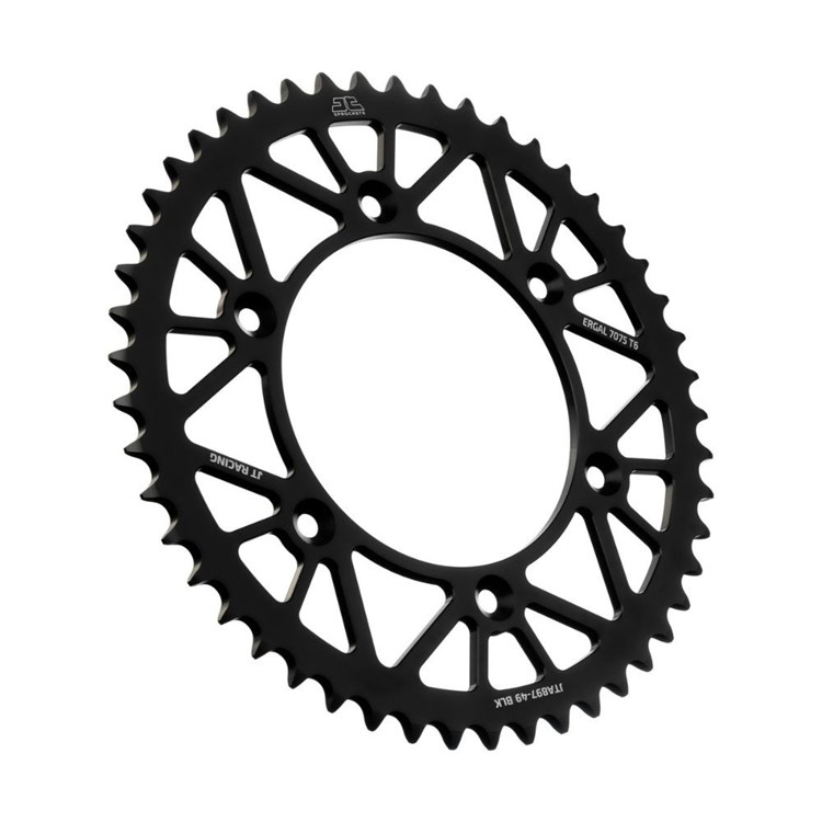 Corona JT ergal KTM 200 EXC (1998-2016) 49 denti Nero
