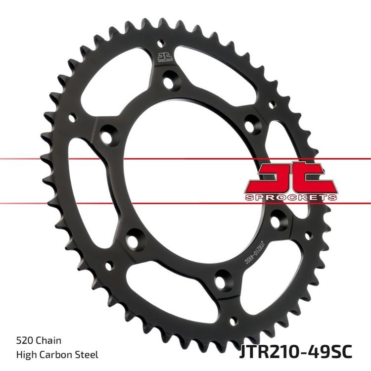 Corona JT acciaio Honda CRF 250 X (2004-2017) 49 denti scaricata
