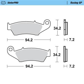 pastiglie moto master yamaha yz 85 2002 2025 posteriori gp