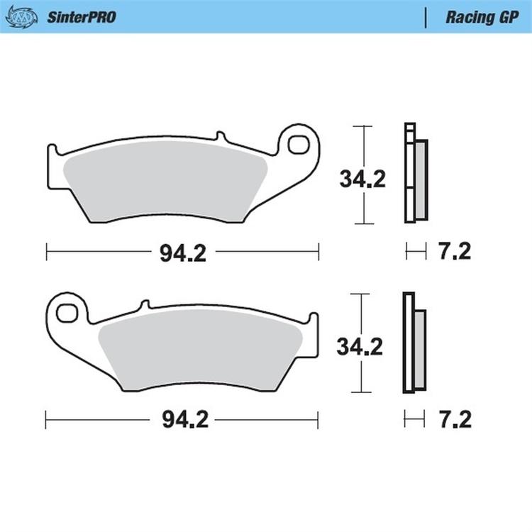 Pastiglie Moto Master Yamaha YZ 85 (2002-2025) posteriori GP