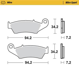 pastiglie moto master yamaha yz 85 2002 2025 posteriori nitro