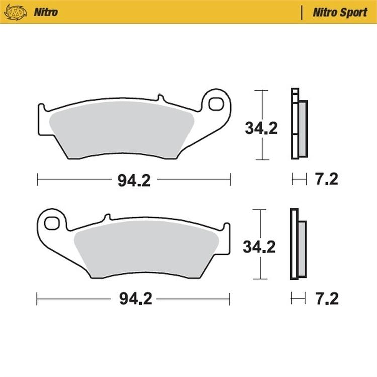 Pastiglie Moto Master Yamaha YZ 85 (2002-2025) posteriori nitro