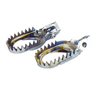 pedane titanio scar gasgas 250 ec 2021 2023 anti mud