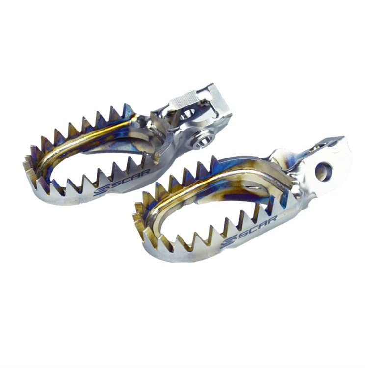 Pedane titanio  Scar Gasgas 250 EC (2021-2023) Anti-Mud