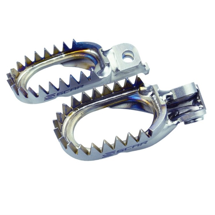 Pedane titanio  Scar Beta RR 125 2T (2020-2026) Gripper