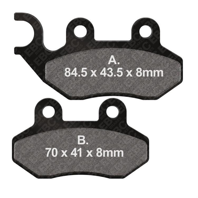 Pastiglie freno SFAC264 EBC Carbonio