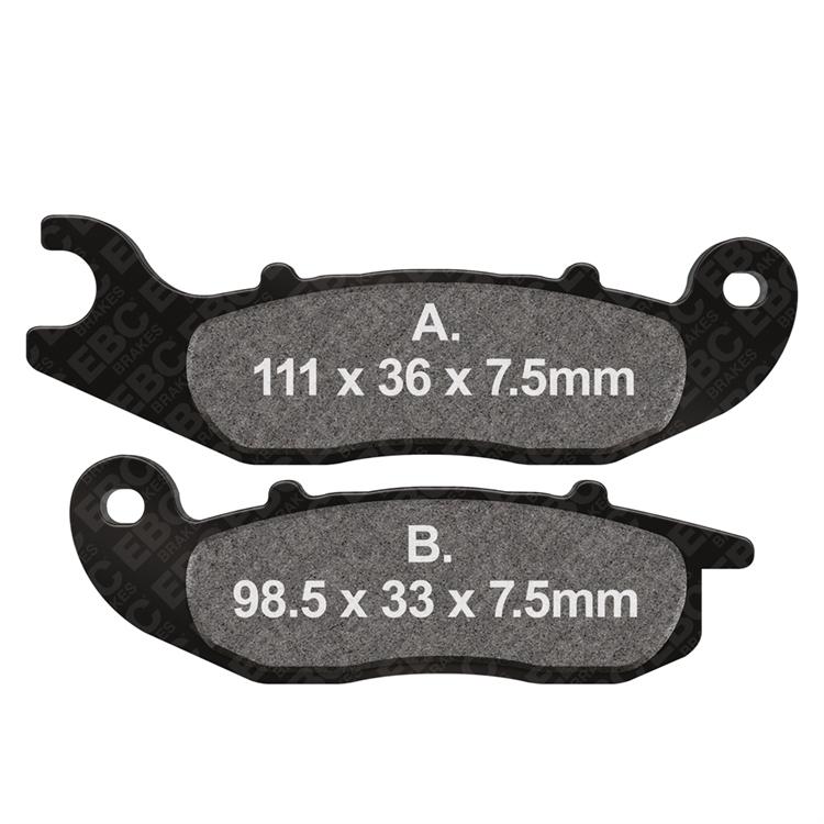Pastiglie freno SFAC693 EBC Carbonio