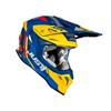 Casco Moto Cross JUST1 J39 REACTOR Giallo Blu - Opaco in Abbigliamento