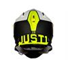 Casco Moto Cross JUST1 J18 PULSAR Giallo Fluo Bianco Nero - Opaco in Abbigliamento