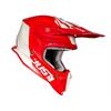 Casco Moto Cross JUST1 J18 PULSAR Rosso Bianco - Opaco in Abbigliamento