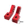 Supporti pedane rialzate pit bike mod.1 Rosso in PitBike e MiniGP