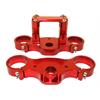 Piastre Sterzo pit bike 45/48 Interasse 165 CNC Rosso in PitBike e MiniGP