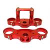 Piastre Sterzo pit bike 45/48 Interasse 165 CNC Rosse in PitBike e MiniGP