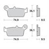 Pastiglie Moto Master Honda CR 80 (92-02) posteriori GP in Motocross