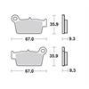 Pastiglie Moto Master TM EN/MX 125 (05-23) posteriori GP in Motocross