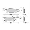 Pastiglie Moto Master Yamaha YZ 125 (08-21) anteriori GP in Motocross