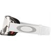 Mascherina OAKLEY Airbrake MX Tuff Blocks Bianco - Lente Chiara in Abbigliamento
