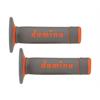 Manopole motocross Domino Off Road Grigio - Arancione in Motocross