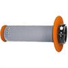 Manopole motard Pro Grip Lock-On 708 Grigio Arancione in Motard