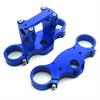 Piastre Sterzo pit bike 45/48 Interasse 165 CNC Blu in PitBike e MiniGP
