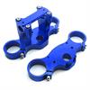Piastre Sterzo pit bike 45/48 Interasse 165 CNC Blu in PitBike e MiniGP