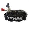 Impianto frenante anteriore radiale 4 pistoncini Evomotor in PitBike e MiniGP