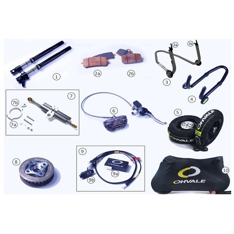 Semi collare sinistro ammortizzatore di sterzo originale Ohvale GP0 EVO (2022-2025) 