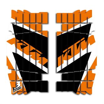adesivi griglia radiatore ktm 250 exc f 17 19 blackbird arancioni