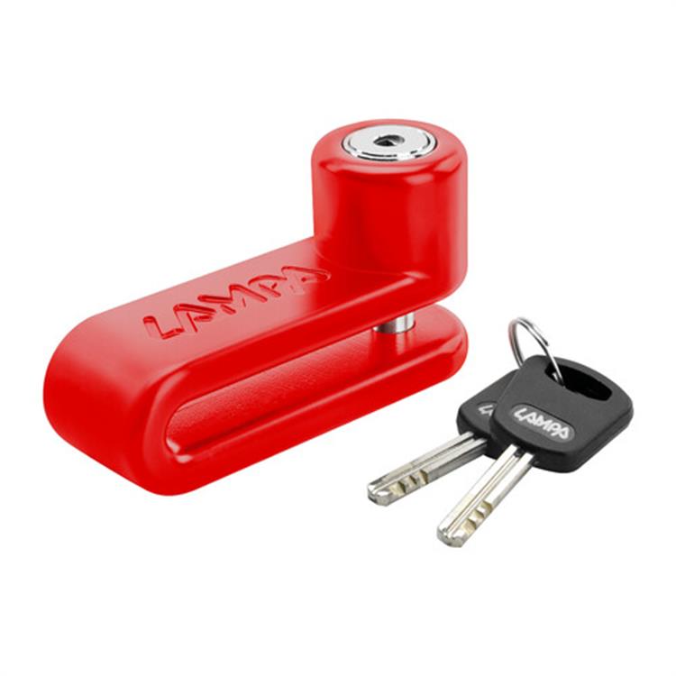 Antifurto moto lucchetto bloccadisco - Perno Ø 10 mm - Rosso