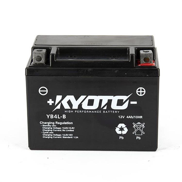 Batteria Kyoto GB4LB SLA YAMAHA BW'S Original Euro 2 (5NT5/5XW/5XX-SA064) 50cc 2002-2003 (Yuasa YB4L-B)