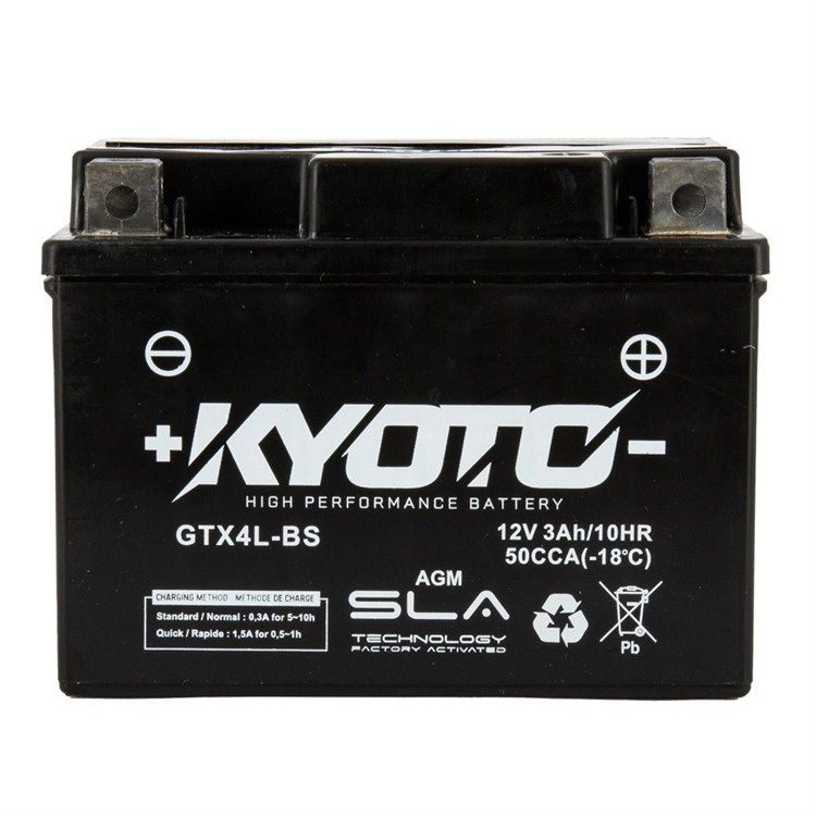 Batteria Kyoto GTX4LBS SLA ADLY Predator2 2T 100cc 2001-2003 (Yuasa code YTX4L-BS)