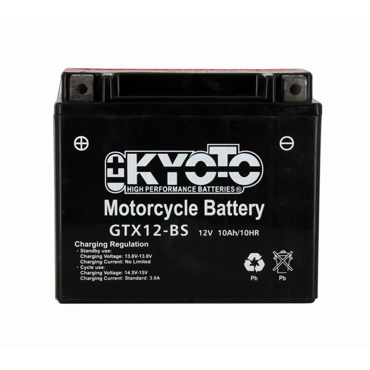 Batteria Kyoto GTX12-BS TRIUMPH Tiger 1050cc 2007-2014 (Yuasa code YTX12-BS)
