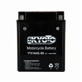 batteria kyoto gtx14ahlbs yamaha pz e phazer deluxe 480cc 1984 1989 yuasa code ytx14ahl bs