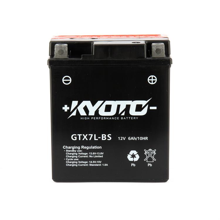 Batteria Kyoto GTX7L-BS HONDA CRF L [MD38] 250cc (2013-2016) [Yuasa code YTX7L-BS]