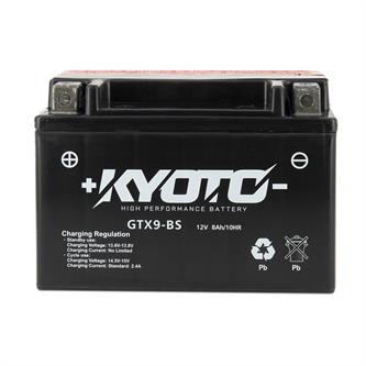 batteria kyoto gtx9bs agm suzuki lt z quadsport k4k9l0 250cc 2004 2010 yuasa code ytx9 bs