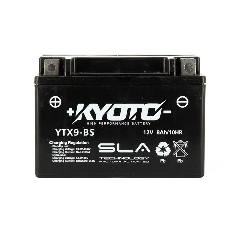 Batteria Kyoto GTX9BS KAWASAKI Z ABS (ZR750LMA-M7F/MAF/MAS/MBF/MCF) 750cc 2007-2012 (Yuasa code YTX9-BS)