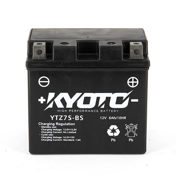Batteria Kyoto GTZ7SBS SLA VENT - HM CRM F X Derapage RR 4T (Yamaha) 125cc 2010-2012 (Yuasa code YTZ7S)