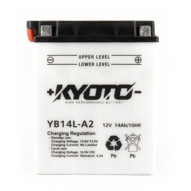 Batteria Kyoto YB14LA2 TRIUMPH Thunderbird Sport (T309RD) 900cc 1998-2004 (Yuasa code YB14L-A2)