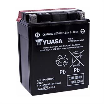 batteria yuasa ytx14ah bs polaris iq 700 ho touring 06
