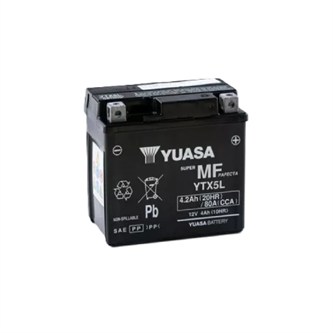 batteria yuasa ytx5l arctic cat textron 50 2x4 dvx 06 08