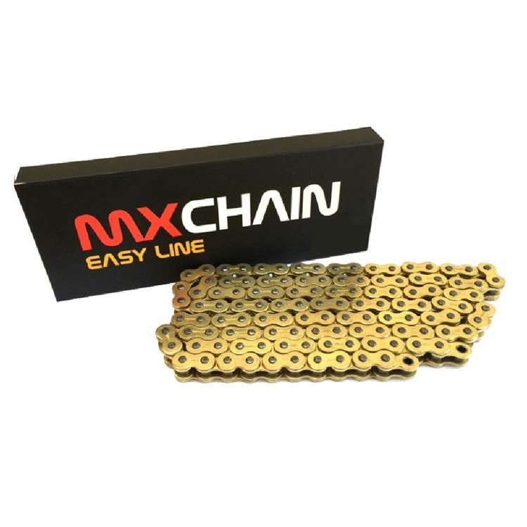 Catena MX Chain 420 economica senza O-RING 140 maglie - oro