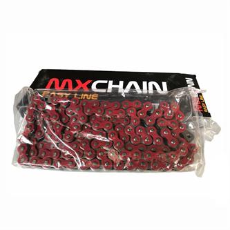 catena mx chain 520 cross senza o ring 120 maglie rossa