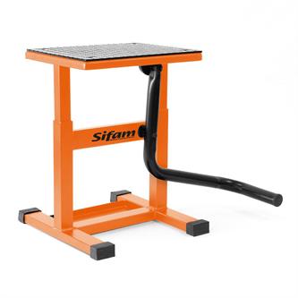 cavalletto alza moto arancione