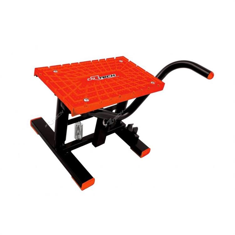 Cavalletto Racetech a leva per minimotard antiscivolo Arancione fluo